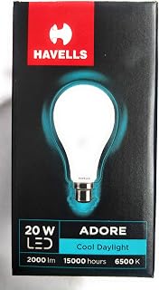 20W LED B22D Bulb, LHLDEUEEML8R020 (White)
