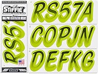 Vista 111 de Stiffie Whipline - Calcomanías de identificación alfanuméricas, adhesivos de números de registro para barcos y embarcaciones personales