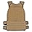 Wolf Tactical Adjustable Weighted Vest for Men & Women - Rucking, Workout, Running, Walking & CrossFit Weight Vest for Strength Training & Fitness (Tan)