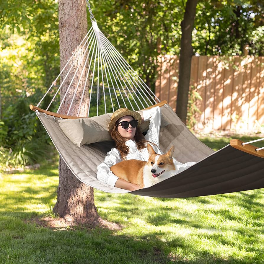 [新品] Vortex 11' ハンモック ダブルレイヤー UL Amazon.com : Double Hammock, 11 FT Quilted Fabric 2 Person Hammock