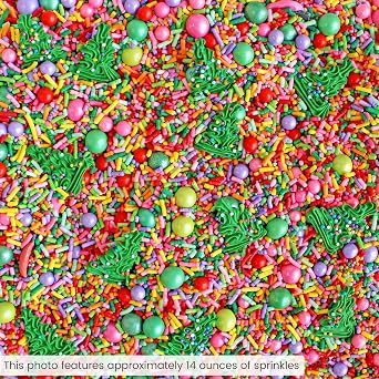 Sprinkle Pop Twinkling Trees Sprinkle Mix, Red Green Lime, Purple Pink, 2oz