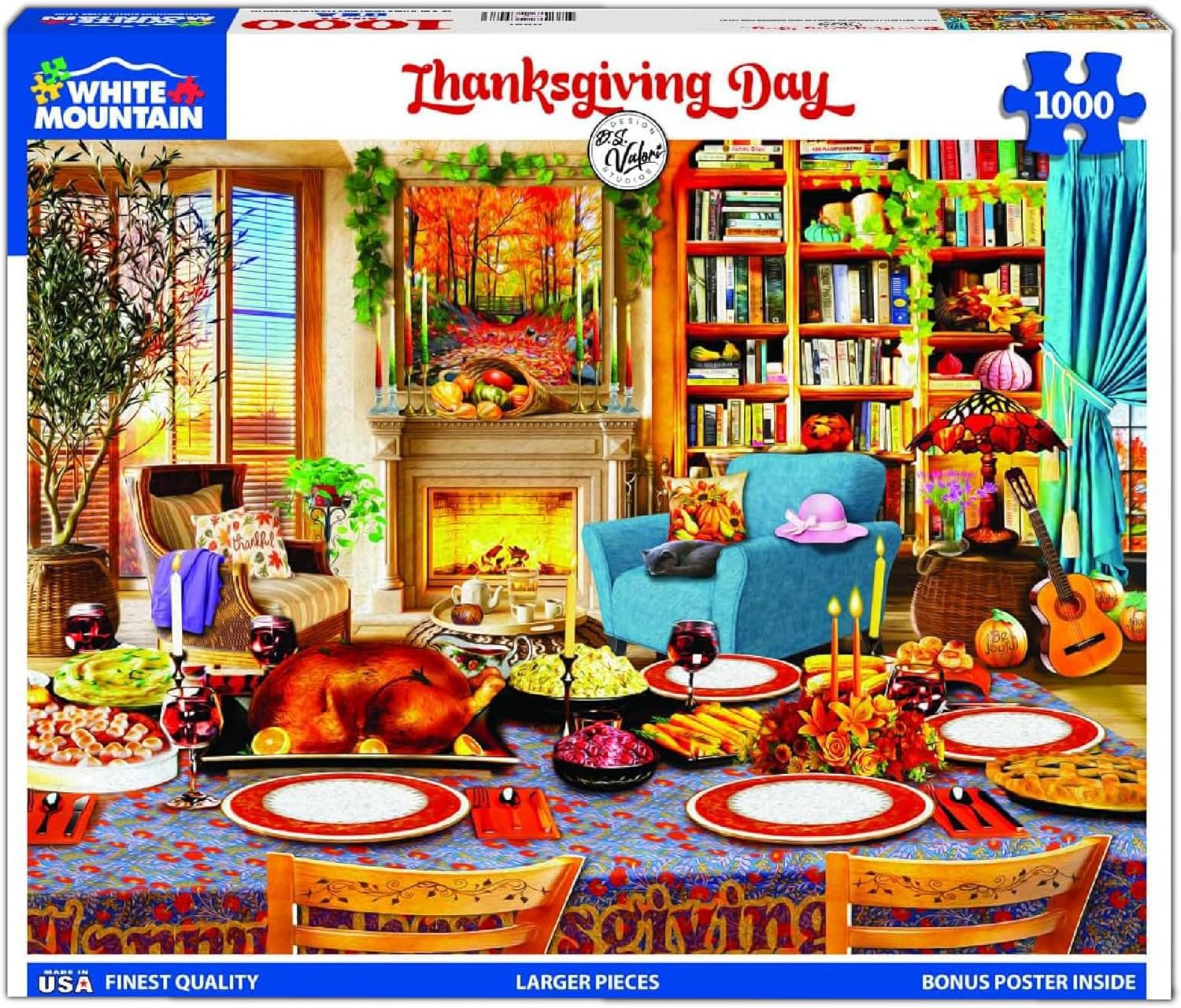 White Mountain Puzzles featuring classic American landscape artwork