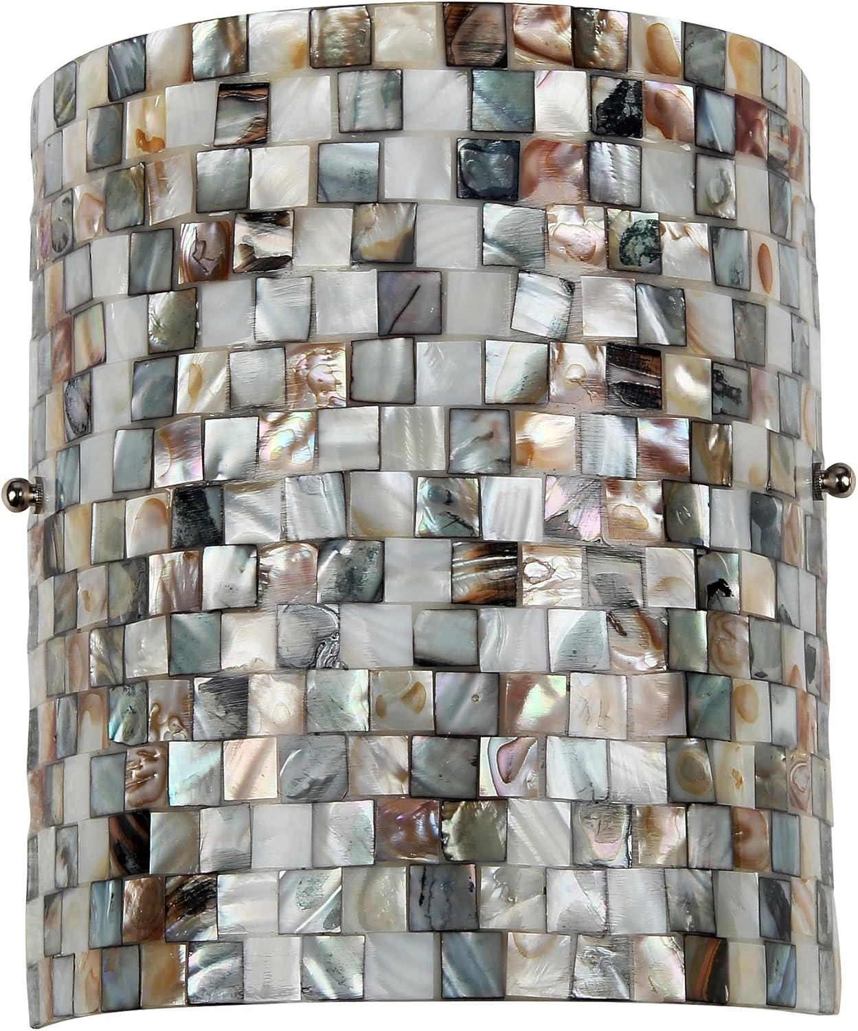 New Arrivals Chloe Lighting CH3CD28BC08-WS1 Shelley Mosaic 1-Light Wall Sconce, 9.8 x 8.3 x 4.1, Black