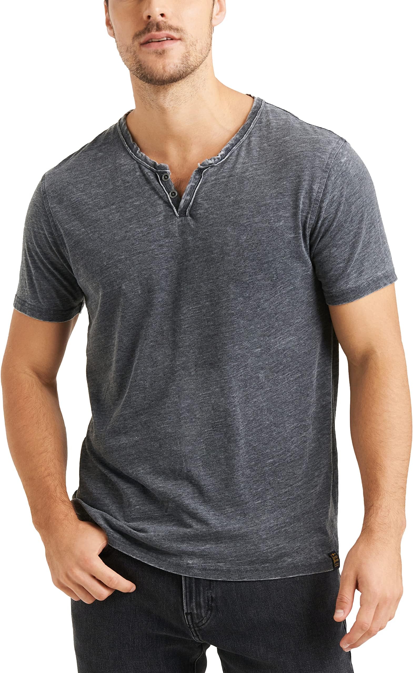 Men's Venice Burnout Notch Neck Tee Shirt