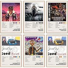 JUICE Poster WRLD Poster Music Album Cover Canvas Poster Wall Art Design, Bedroom Room Dorm Decor Aesthetics Teen Boys Girls Gift 8&Prime; x 12&Prime;,Set of 6 Unframed