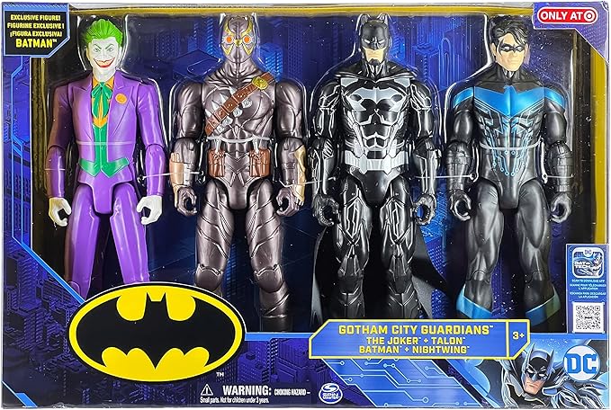 Batman: Legacy of the Dark Knight is a 'Realistic' LEGO, First Impressions 6 91DvY82Ut3L. AC SX679 Batman Gotham City Guardians 12-inch Action Figure 4-Pack Metal-Tech Batman Nightwing Talon Joker