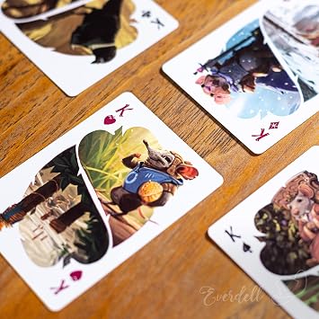 Starling Games Everdell Playing Cards, 52-Card Deck, Art by Andrew Bosley