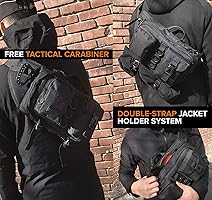 Fitdom Tactical Chest Pack: EDC Utility Bag For Men With Phone Holder Ideal For Workouts Cycling Hiking - View #9