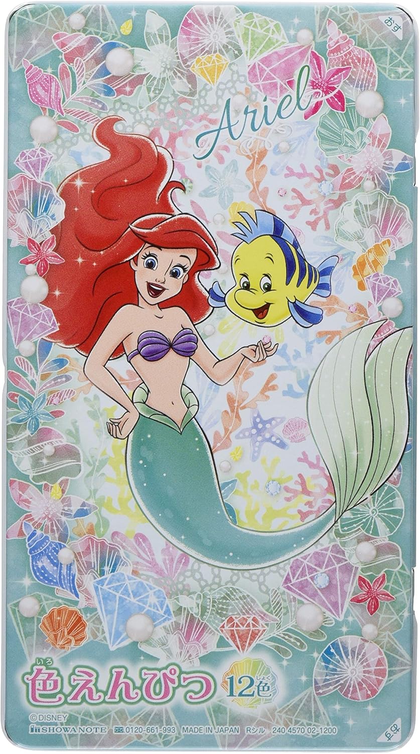 Amazon ショウワノート リトルマーメイド 色鉛筆 12色 文房具 オフィス用品 文房具 オフィス用品
