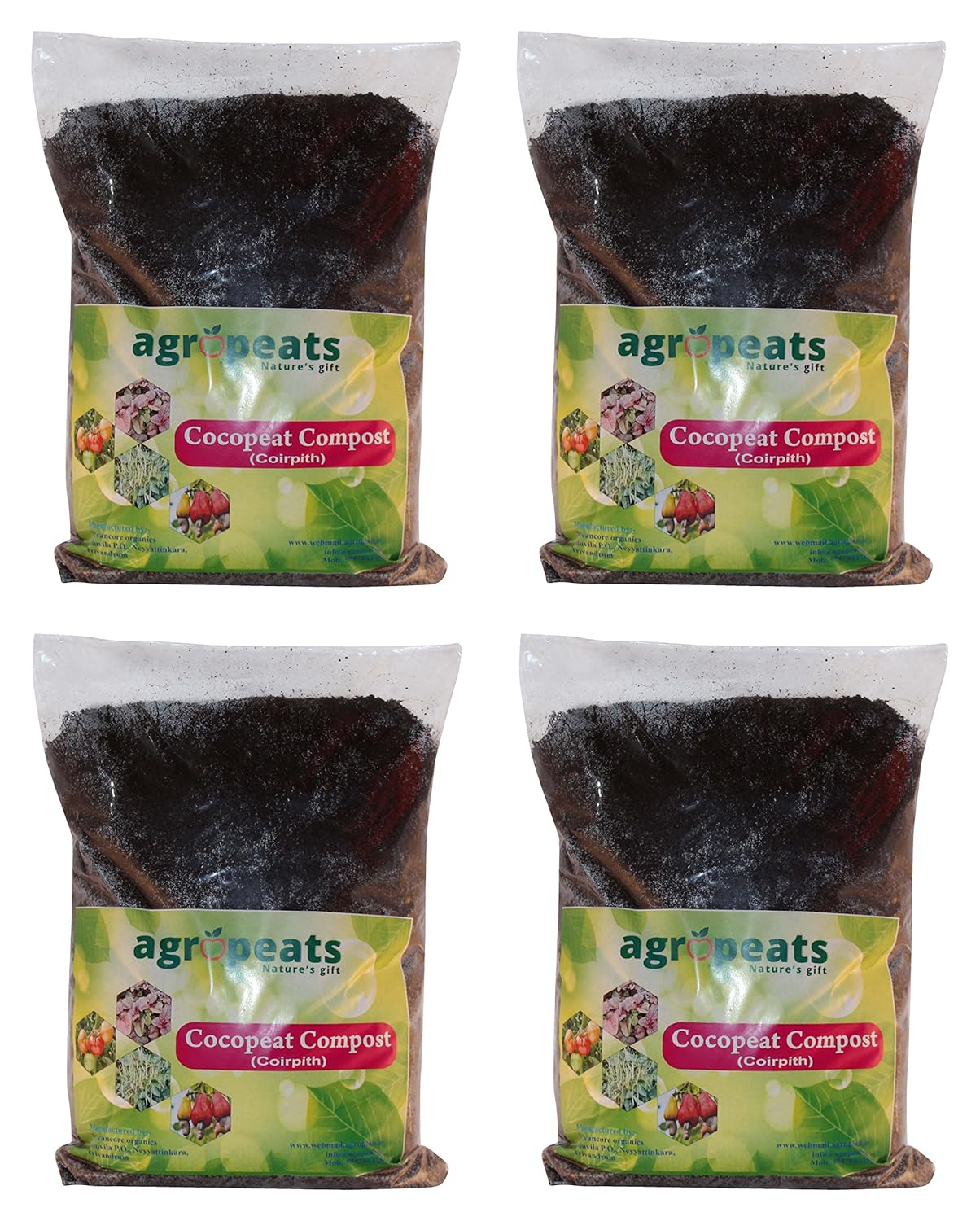 Agropeat Cocopeat Compost, 2 kg (Pack of 4) Amazon.in Garden & Outdoors