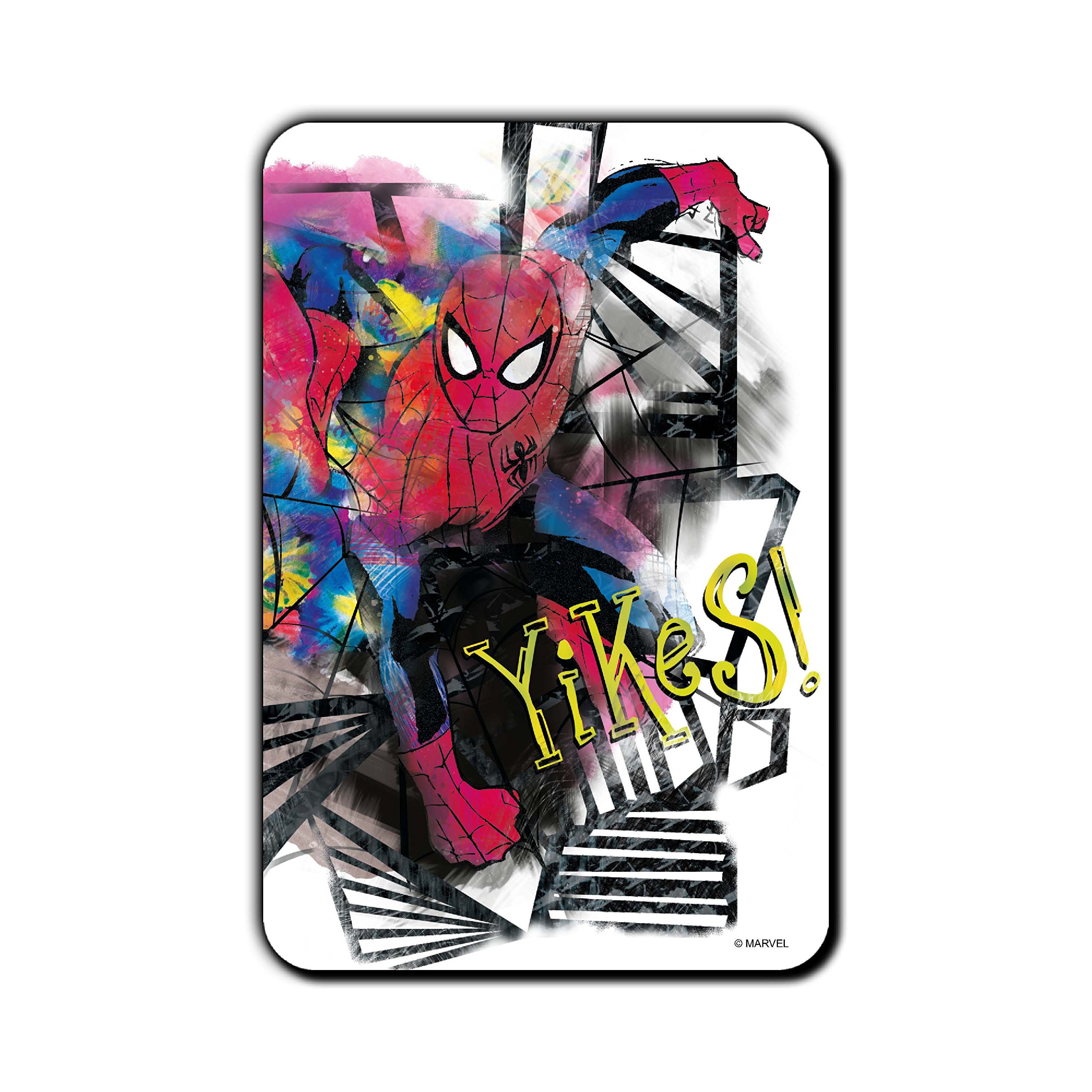Marvel 'Spider-Man - Yikes' Officially Licensed Rectangle MDF Fridge Magnet (1 cm x 7.62 cm x 11.43 cm)