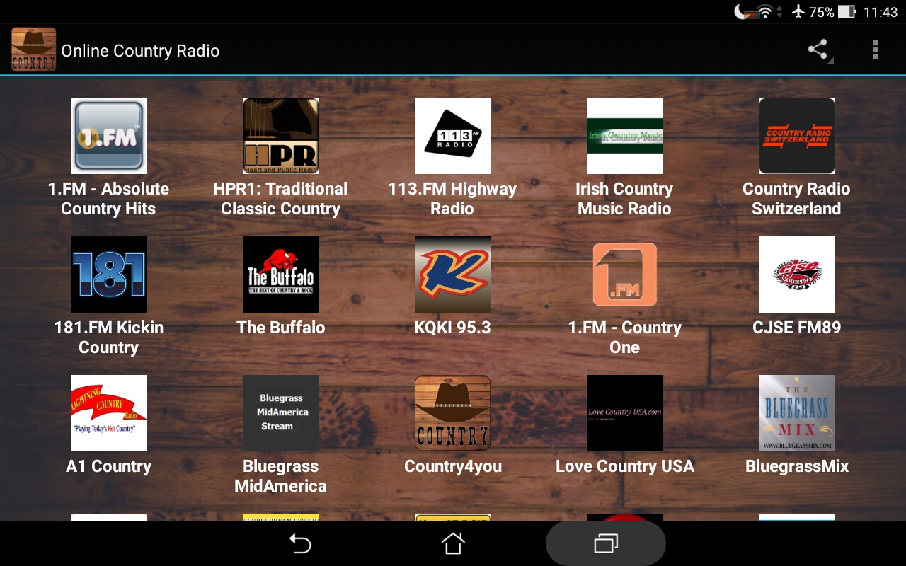 Online Country Radio App on Amazon Appstore