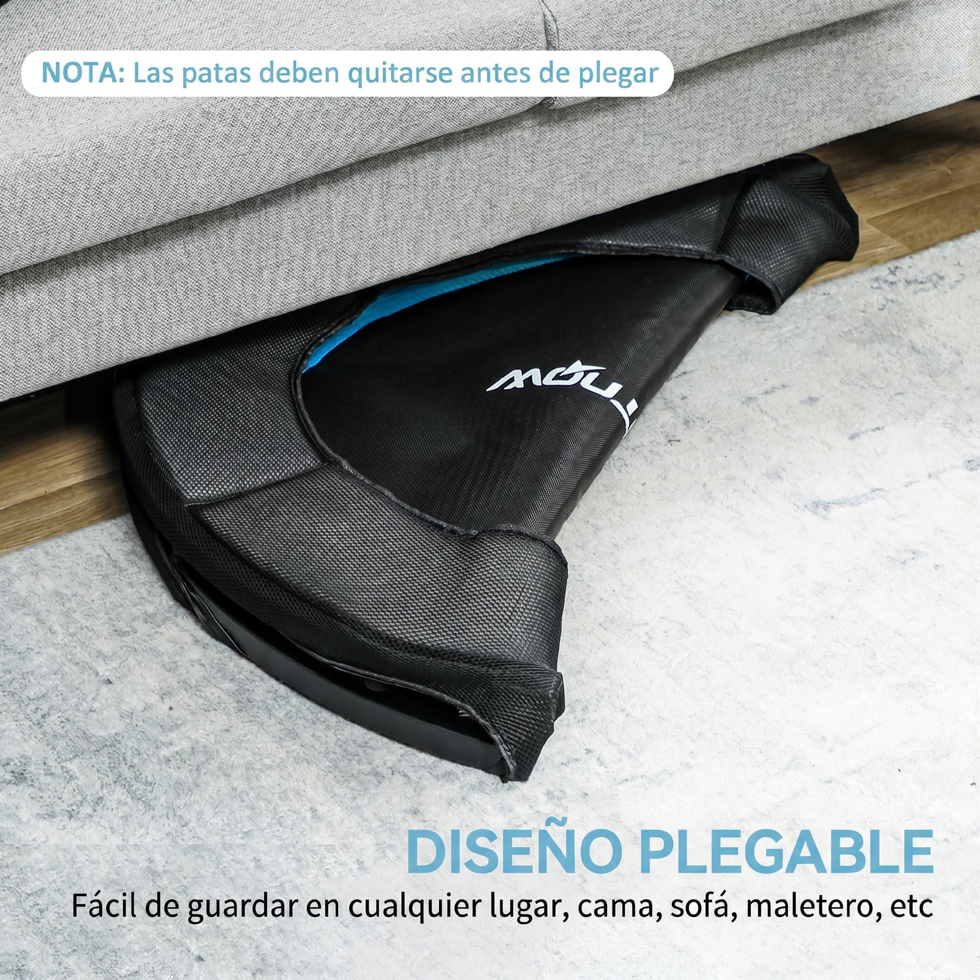 SPORTNOW Trampolín de Fitness Adultos Ø102 cm Plegable