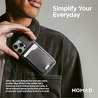 Amazon.com: NOMAD Leather Black Magsafe Wallet w/integrated