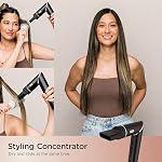 Sèche-cheveux Shark | Système de coiffage FlexStyle | Brosse soufflante portable et puissante | Boucleur et volumisateur pour cheveux | 6 outils de coiffage inclus | Idéal pour tous les types de cheveux | Noir | HD440BK