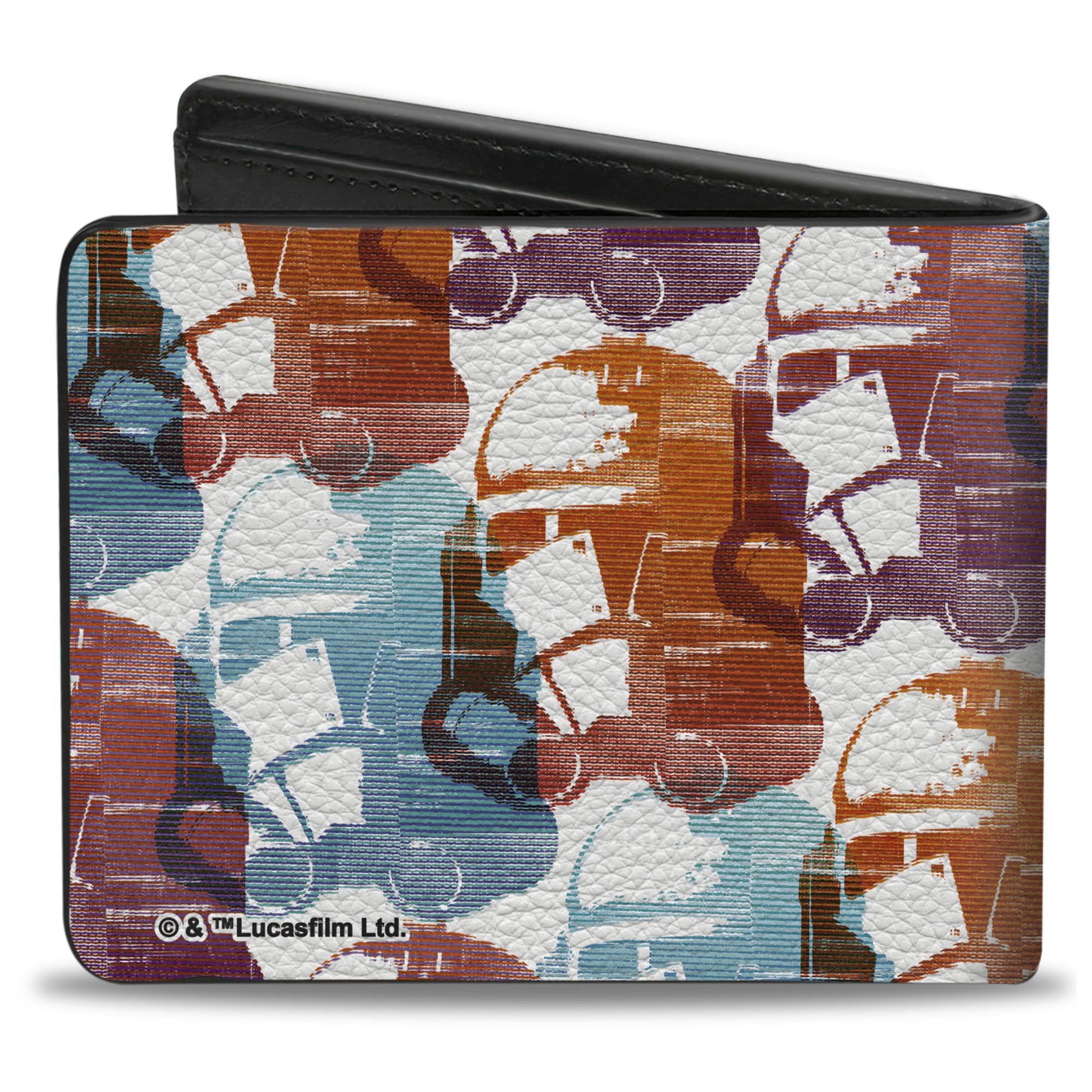 Buckle-Down Men's Bifold Wallet Star Wars Clone Trooper, 4.0
