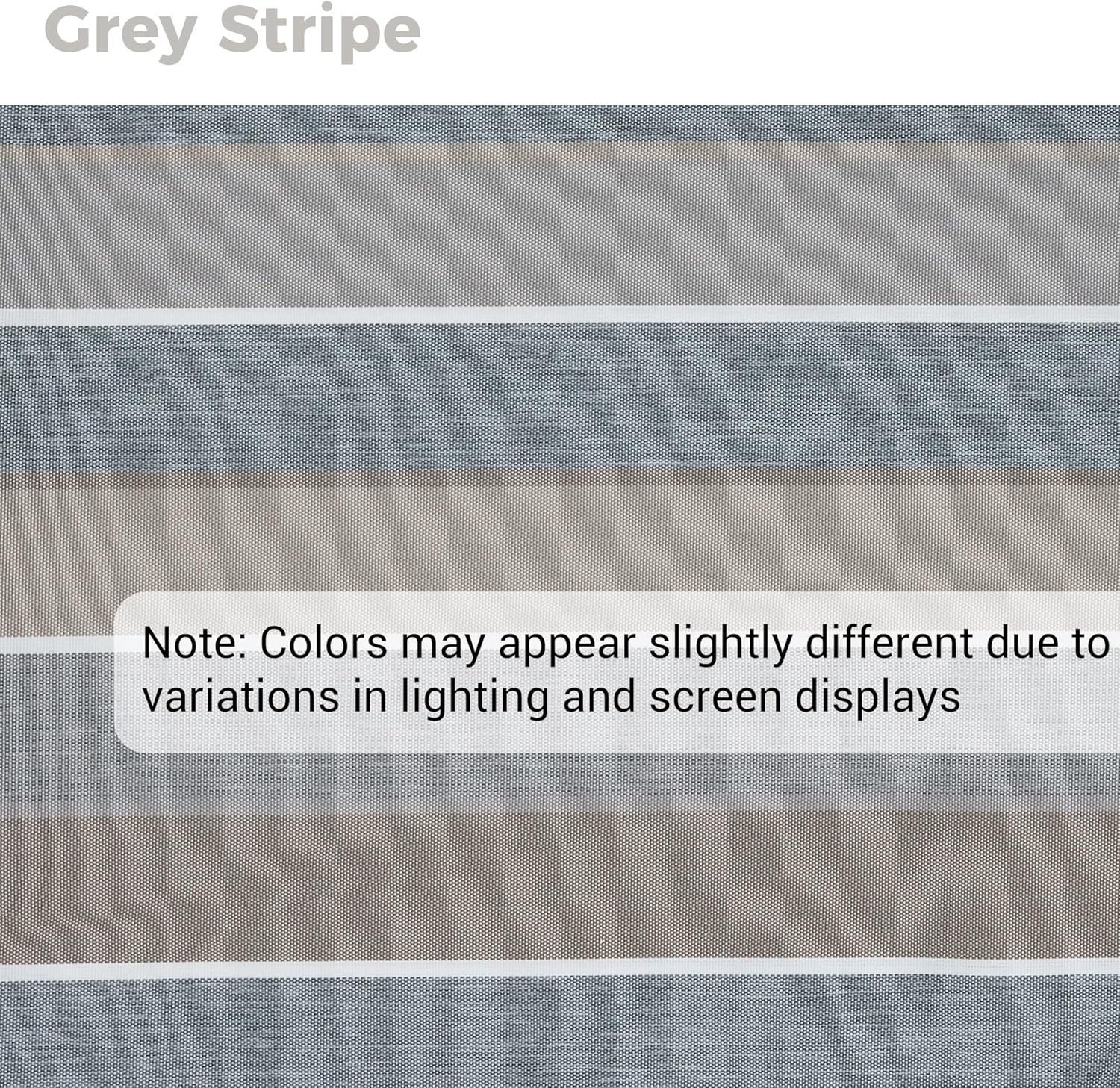 Rocking Chair Cushion Indoor 19x17 inch, Water Resistant Tufted Pads for Rocking Chairs, Non-Slip Chair Cushions for Outdoor Furniture, Grey Stripe