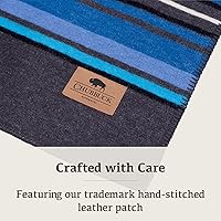 Vista 6 de Manta de lana 100% de Chubbuck para acampar (60" x 84") - Manta grande y cálida para acampar, emergencias, conciertos al aire libre y uso doméstico