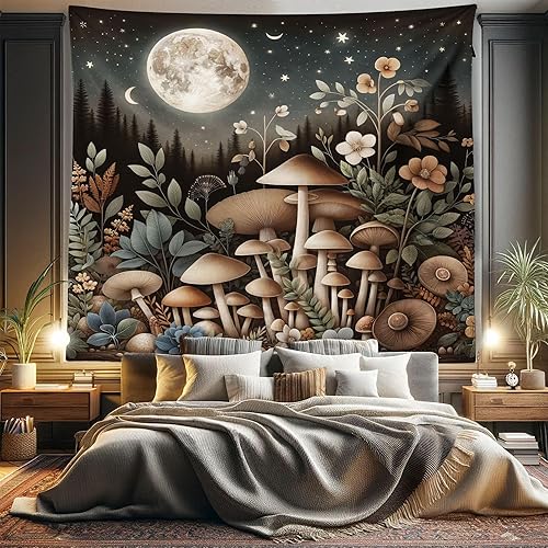 Miniatura 185 de Ambesonne Tapiz de fantasía, paisaje de fantasía con reloj, rayos de cielo de ensueño desde el techo, arte ficticio, colgante de pared ancho para