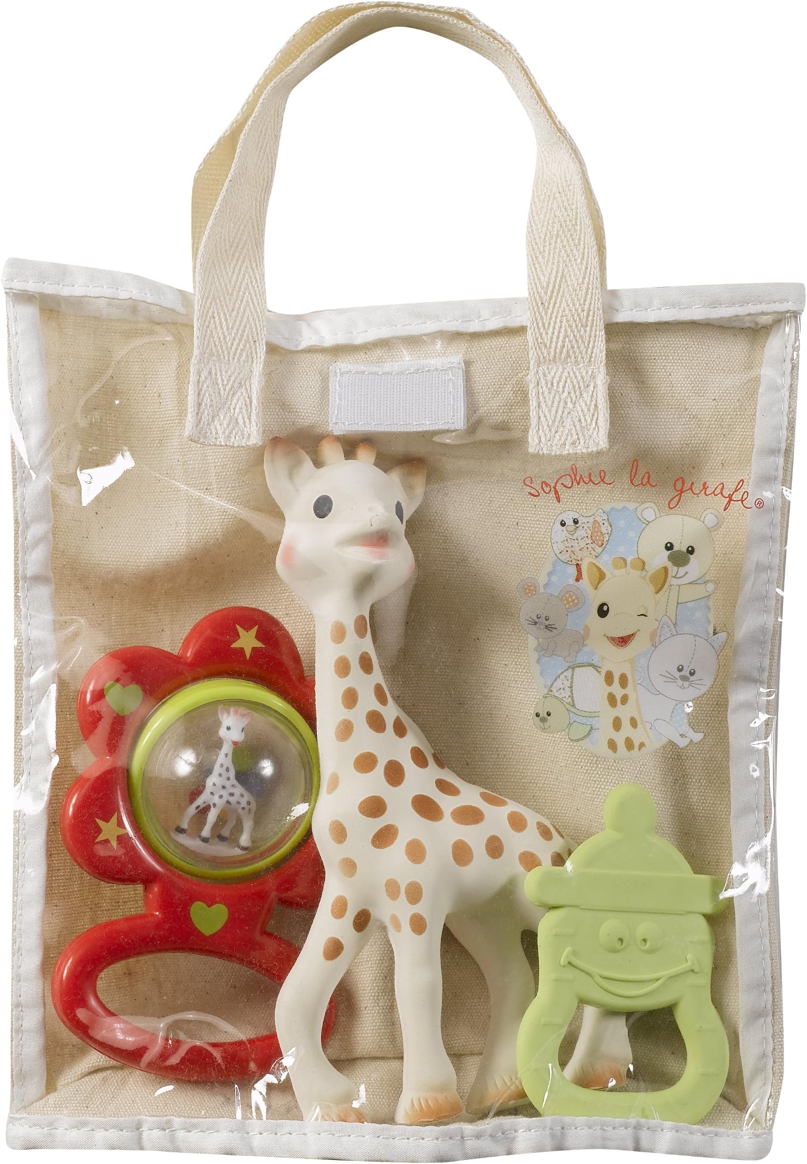 Vulli Sophie The Giraffe Gift Bag - Assorted Color, multicoloured, 4 Count