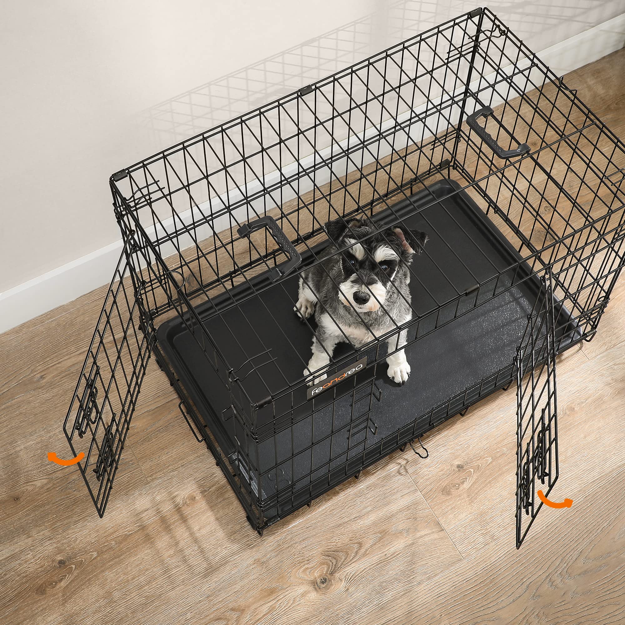 FEANDREA 犬 ケージ 折りたたみ犬用ケージ Amazon.co.jp: FEANDREA ペットケージ 77.5×48.5×55.5cm 室内外兼用 犬