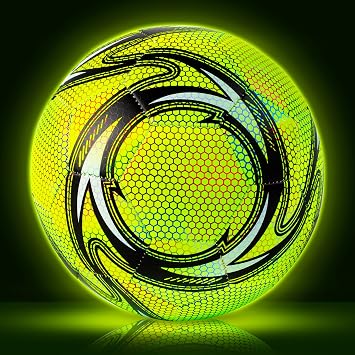 Western Star Glow in the Dark Soccer Ball - Size 4 & 5 - Light Up The Night and Play - for Adults and Youth - Attractive and Durable Construction