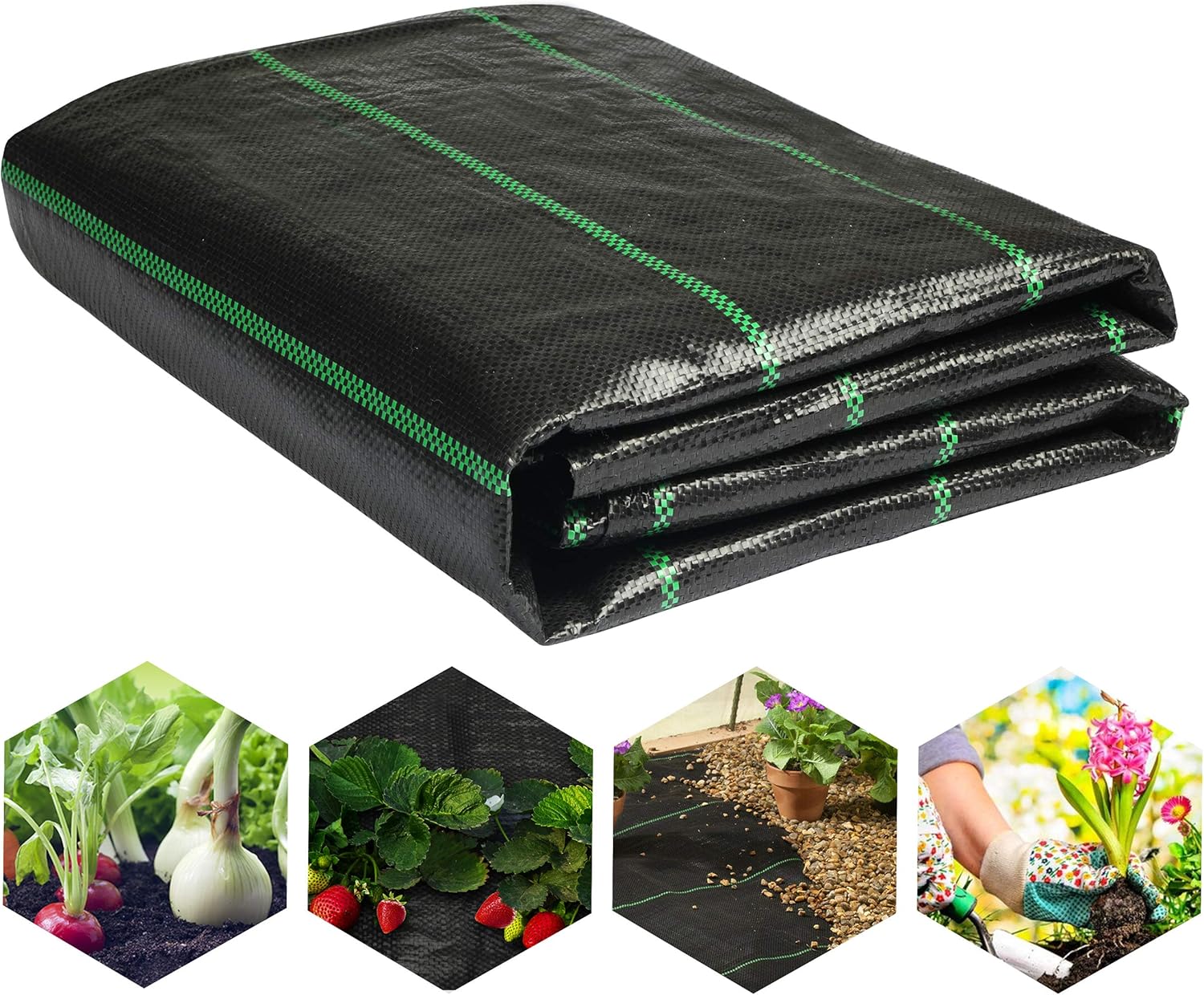LawnScape Weed Control Membrane 2M x 5M 105GSM Heavy Duty Weed Membrane