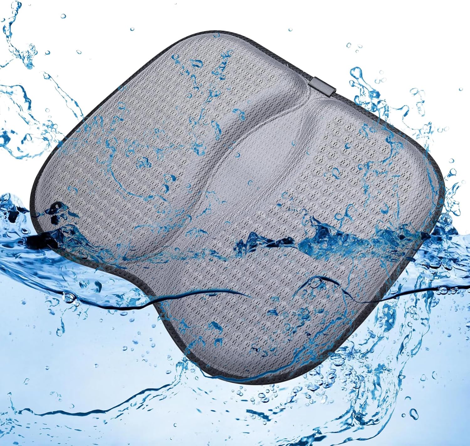 JISONCASE ゲルクッション 椅子 クッション 腰/お尻が痛くならない ゲーミングチェア クッション 高通気性 滑り止めカバー ジェルクッション 折りたたみ式 持ち運び ハニカムクッション チェアクッション アウトドア スポーツ観戦 座布団 無重力 低反発クッション 体圧分散オフィス 自宅 学校 車 椅子用 四季通用 ギフト 洗濯機で丸洗い可能 (ダークグレー)