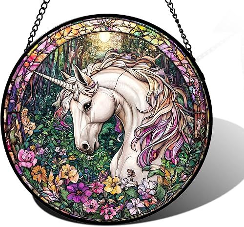 Miniatura 26 de Colgante de Vidrieras para Ventana - 5 Gatos en una Rama Atrapasol para Ventanas Puertas Decoración del Hogar y Navidad, Día de la Madre Día del