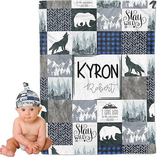 Miniatura 136 de Mantas de bebé personalizadas para niños y niñas, regalos personalizados para bebés, mantas de bebé personalizadas para niñas y niños, artículos