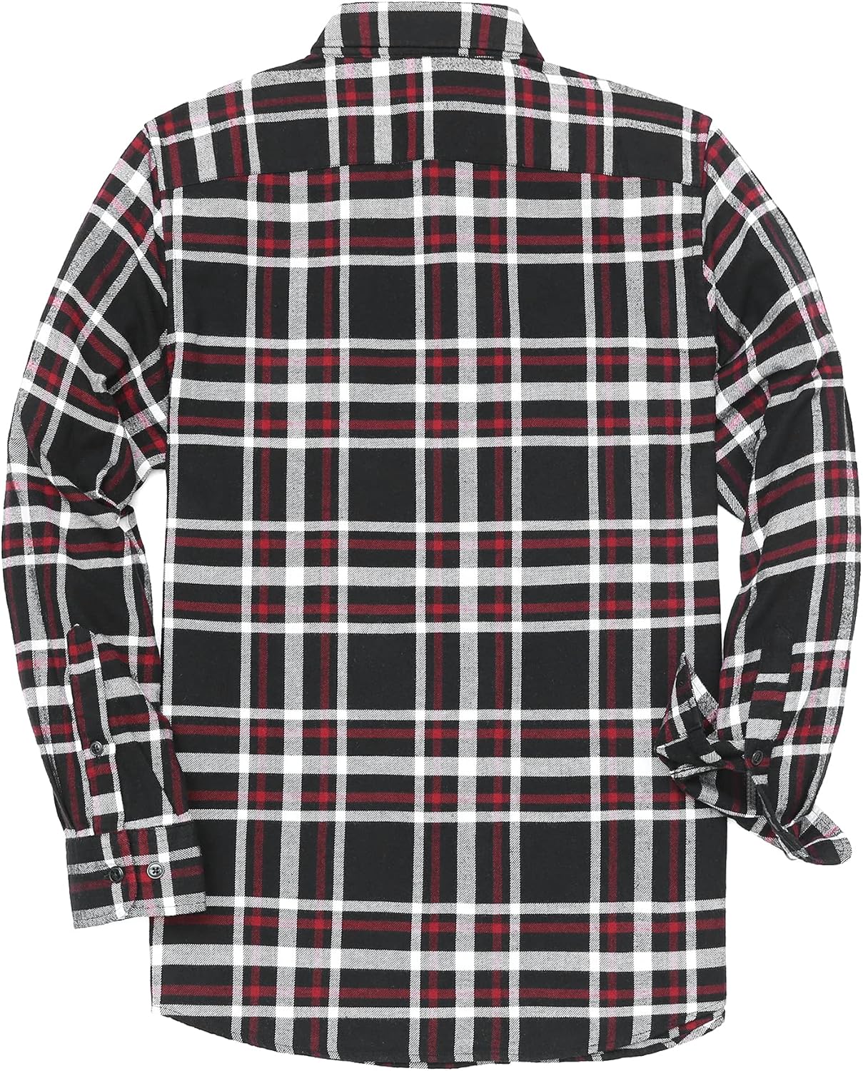 Dubinik® 6 oz Flannel Shirt for Men Plaid Mens Button Down Long Sleeve Shirts Cotton Casual - Image 2