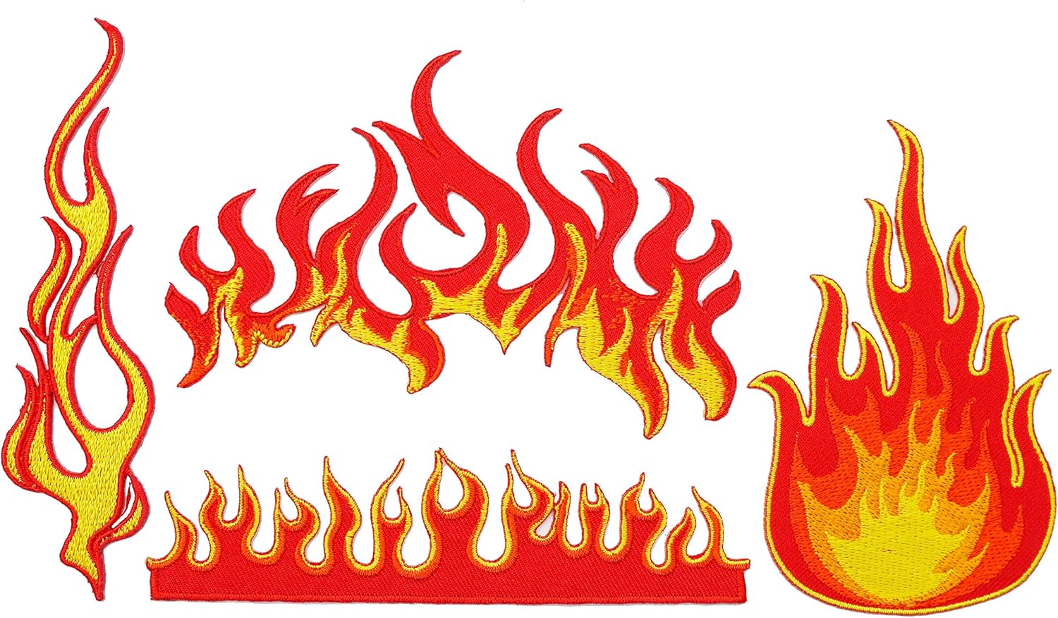 Flames Iron on Patch Fire Iron on Patch Bomb Patch Biker Patch Motorycle Patch