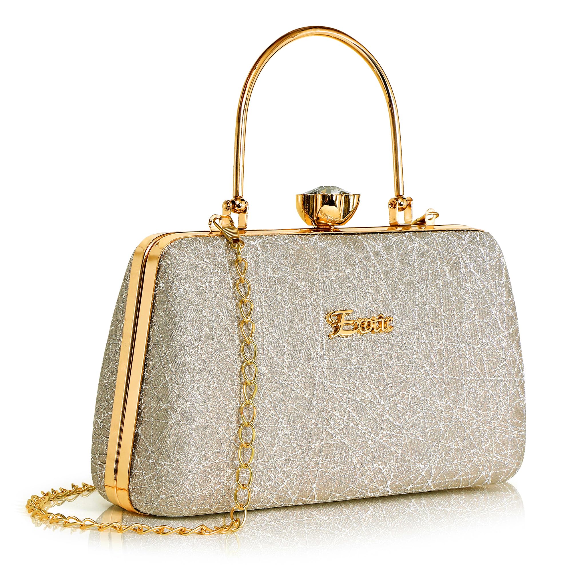 EXOTIC Womens Starelipse Bridal Clutch (Bright), Grey (B0C993PM8V) Amazon Price History, Amazon Price Tracker