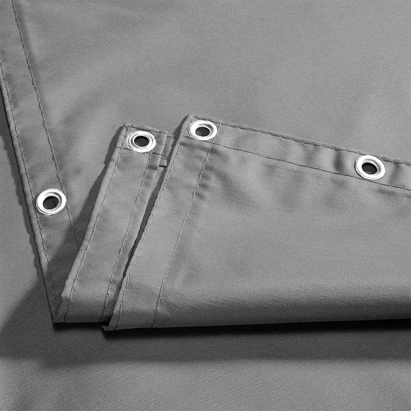 LYGBAOFUL Vela Parasole Impermeabile 1,5x5 m con Corda di Fissaggio Ideale per Patio, Cortile, Prato e Piscina, Tessuto Traspirante, Grigio Chiaro