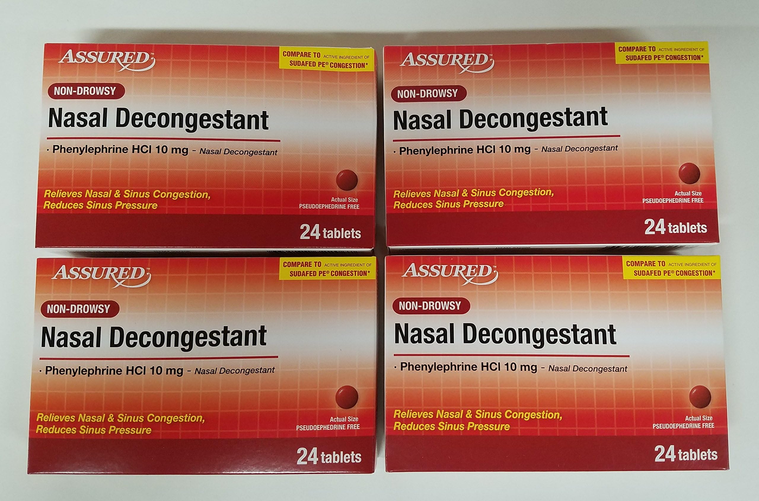 Assured Non Drowsy Nasal Decongestant, 96 Tablets