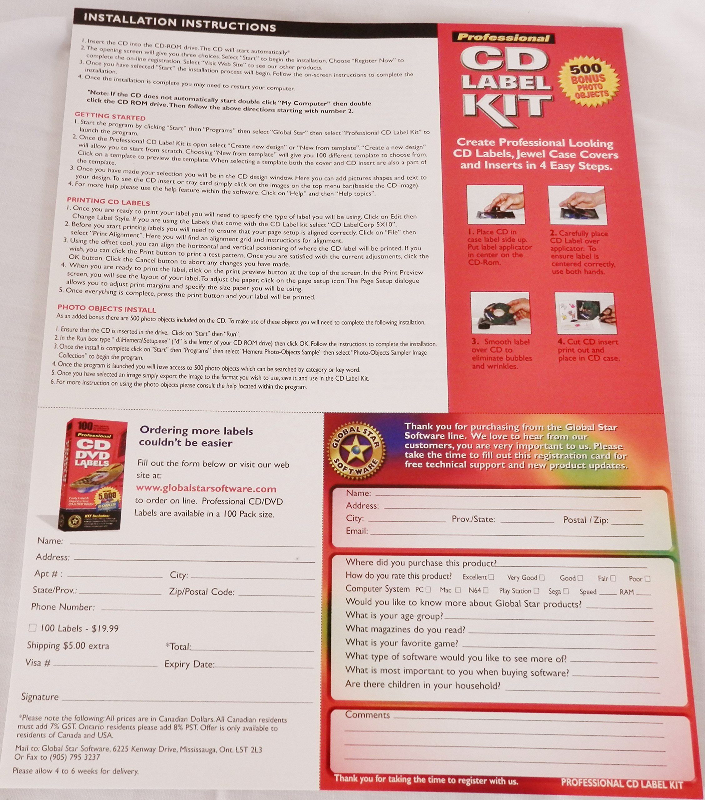 Cd Labelling Kit