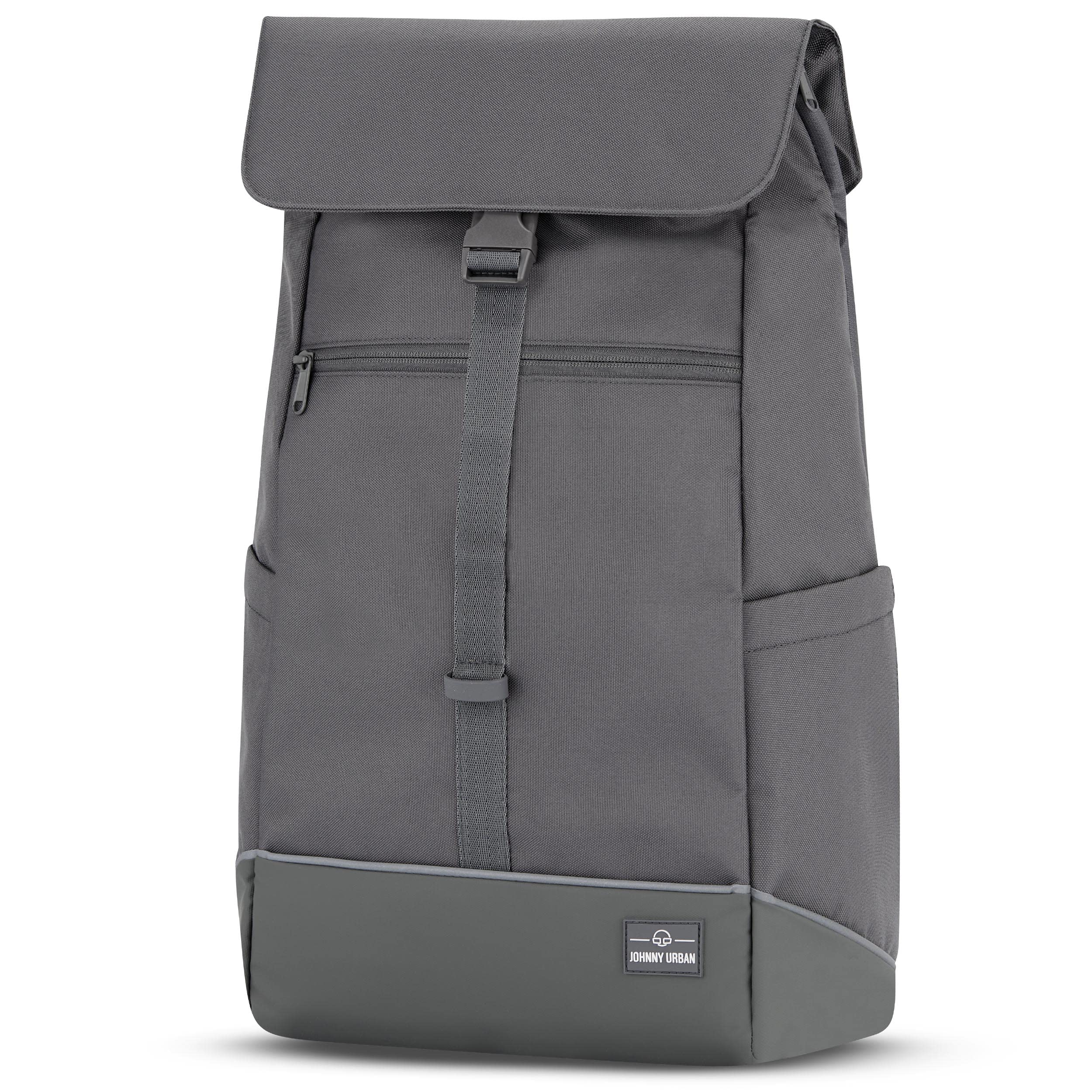 Johnny Urban Borsa per Bicicletta Grigio - Mika Bike - 2 in 1 Borse Posteriori Bici Zaino Scomparto per Laptop da 16 Pollici - Accessori Cestino - Impermeabile