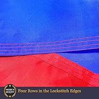 Vista 4 de Homissor Bandera filipina de Filipinas Banderas filipinas bordadas para exteriores de 3 x 5 pies, rayas cosidas resistentes con 2 ojales de latón