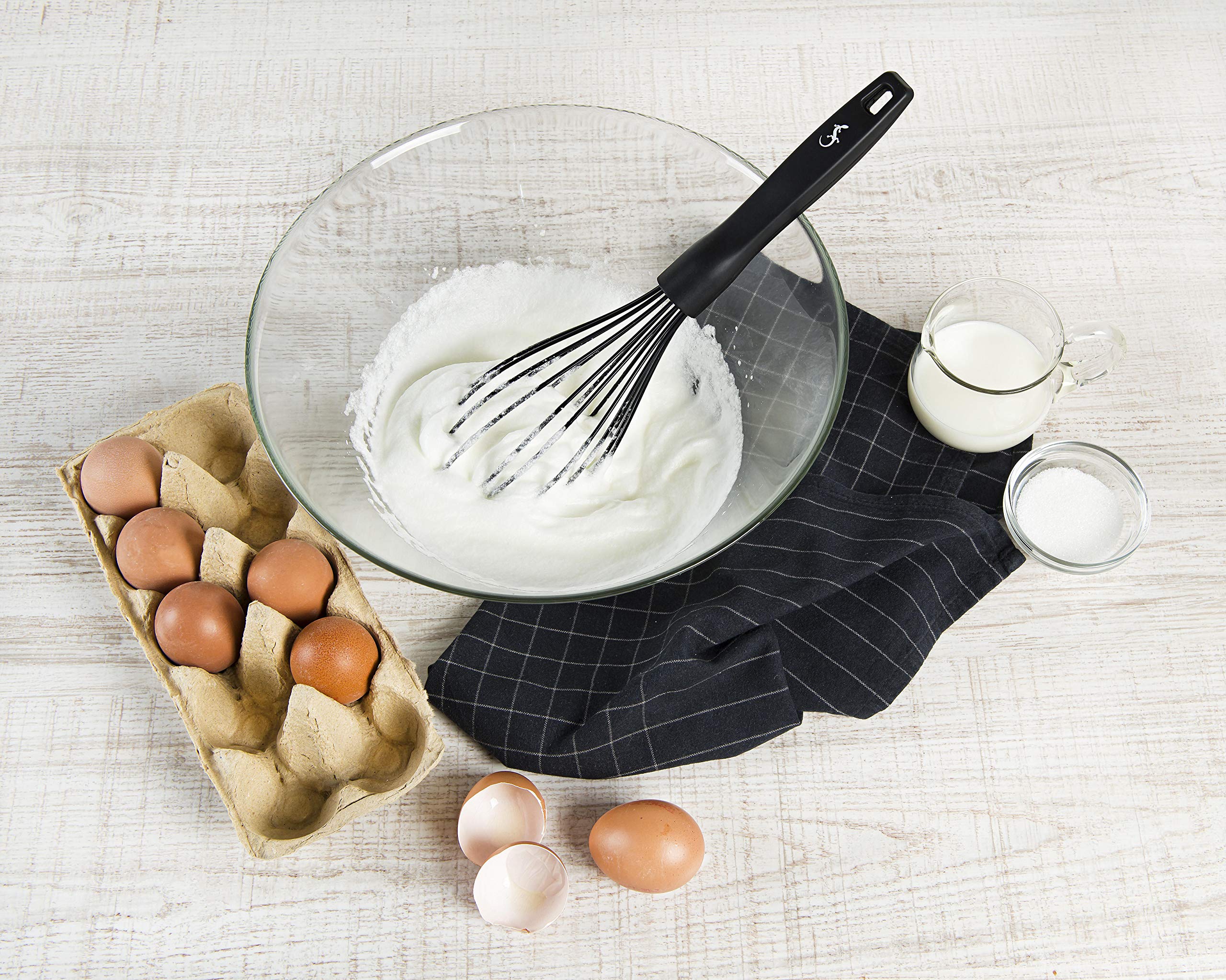 Lurch 240613 Smart Tool Essential Set d'ustensiles de cuisine 100% silicone platine sans BPA avec noyau en nylon (cuillère, spatule, louche et fouette)