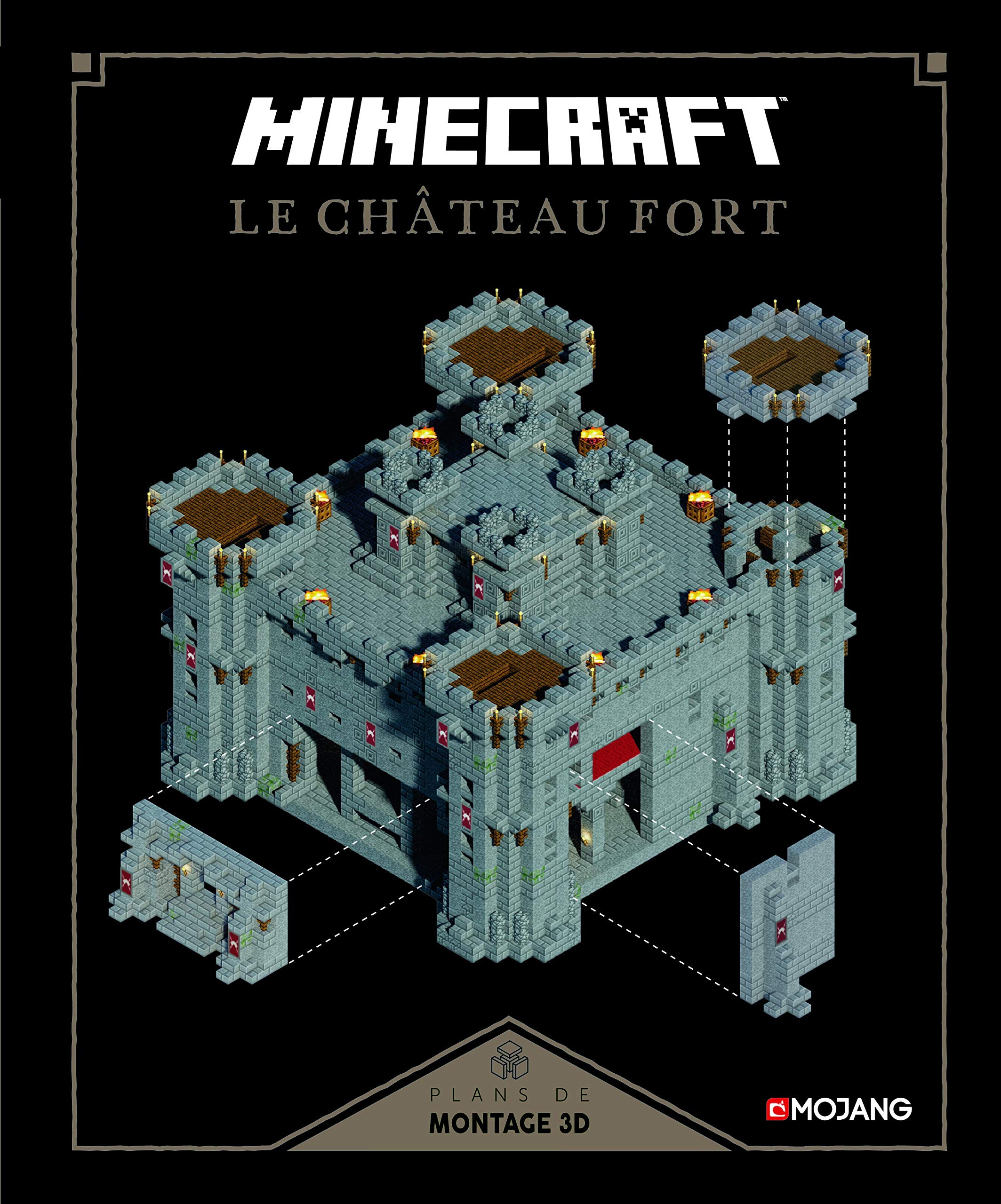 Amazon Fr Minecraft Le Chateau Fort Plans De Montage 3d Livre Officiel Mojang De 8 A 12 Ans Collectif Bolder Joe Marsh Ryan Livres