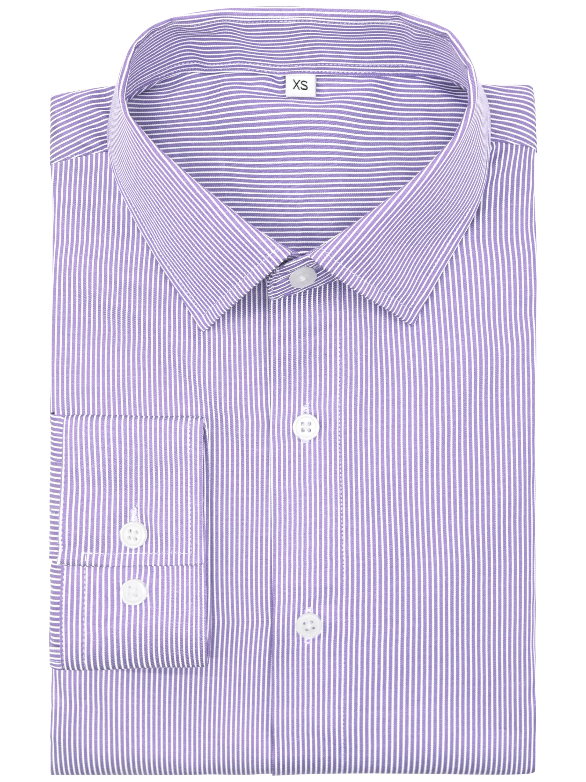 GIANZEN Men's Dress Shirts Long Sleeve Button Down Striped Shirt for Men Regular Fit Wrinkle Resistant Shirts