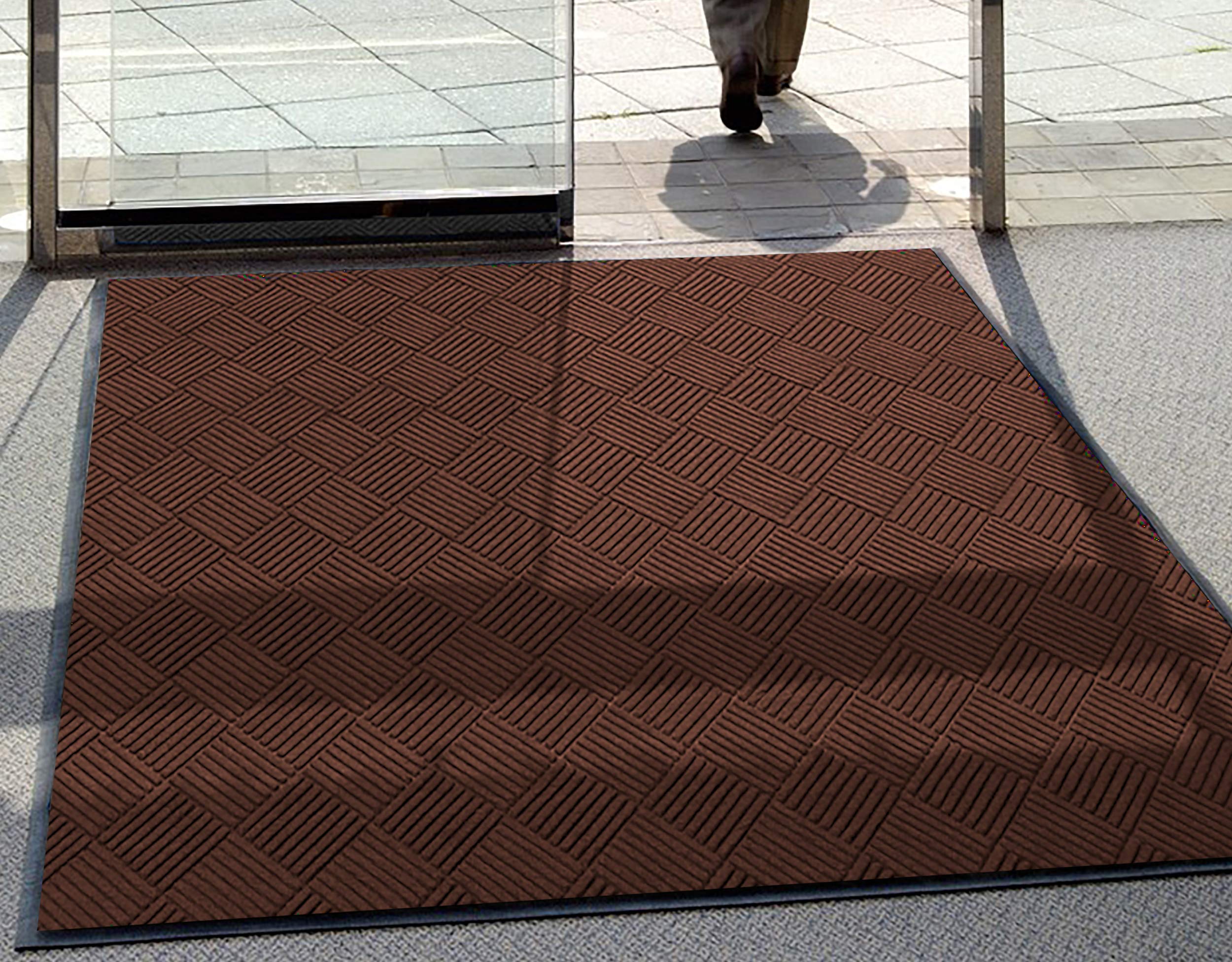 Andersen Waterhog Indoor/Outdoor Floor Mat - 12x6 Feet, Dark Brown, SBR Rubber Backing, 3/8" Thick - View #11