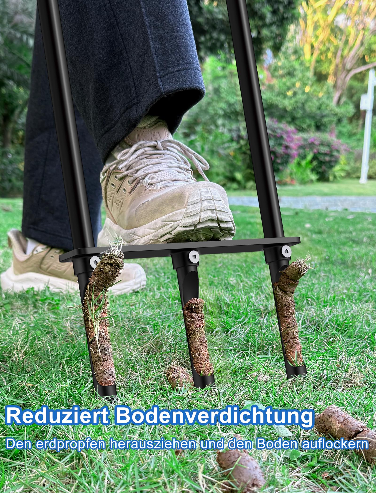 Rasenlüfter, Aerifizierer für Rasen Hohlspoon