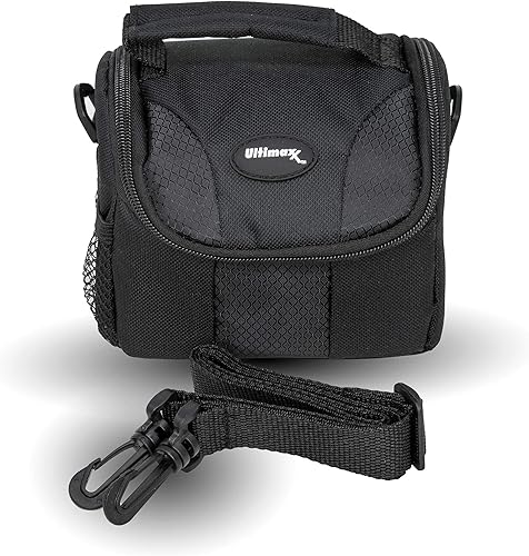 Ultimaxx Funda de transporte pequeña para Sony Nikon Canon Olympus Pentax Panasonic Samsung y muchas más cámaras y videocámaras