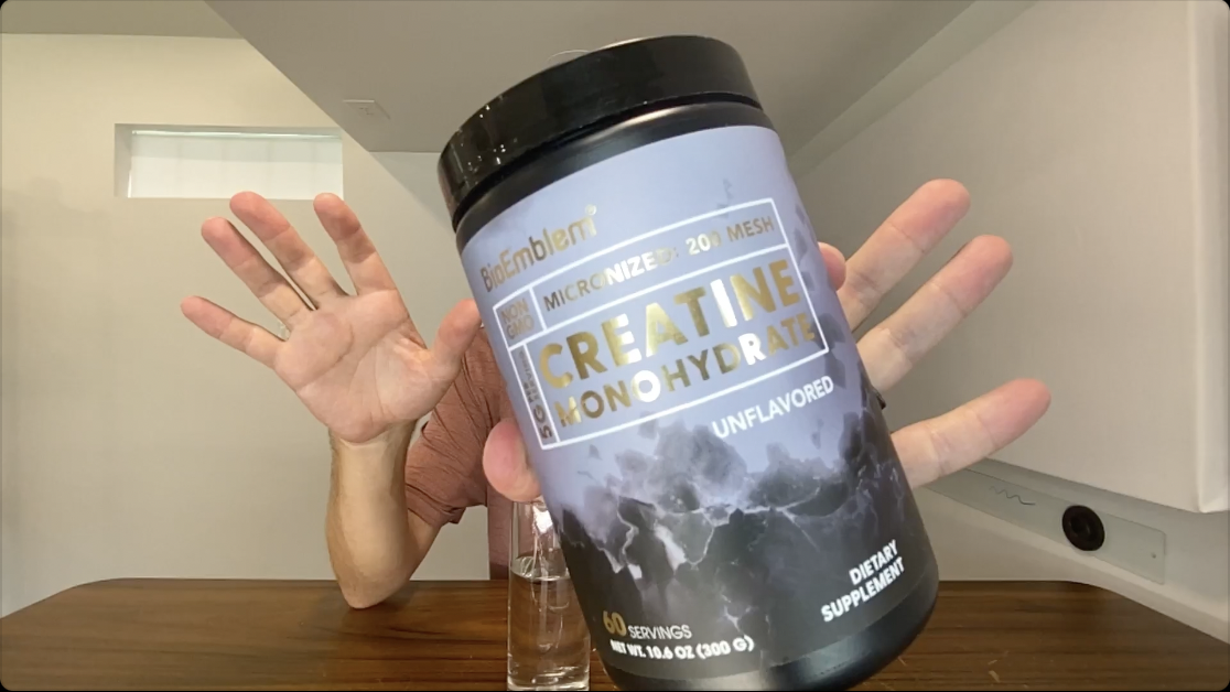 TASTE TEST BioEmblem Creatine Monohydrate Micronized Powder