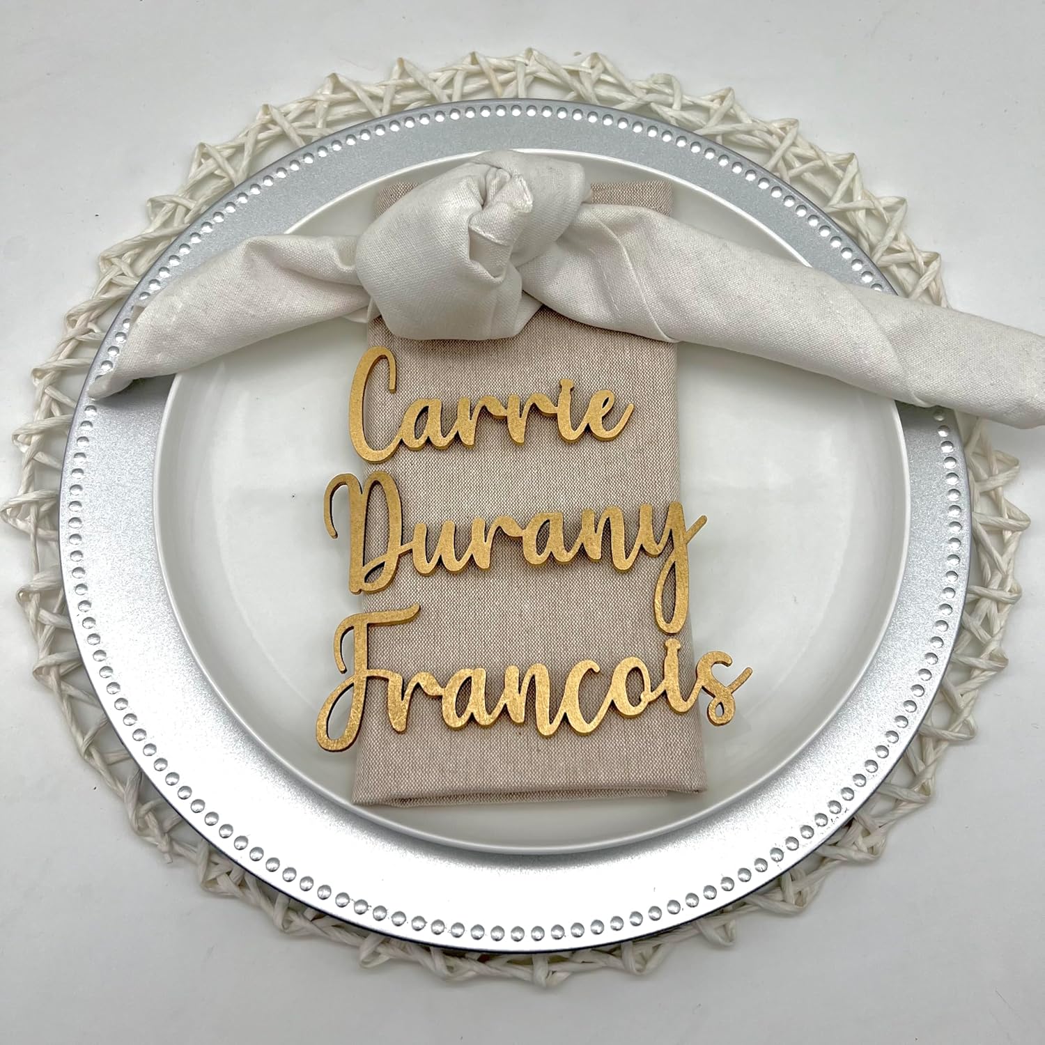 Wedding Name Tags, Personalized Place Cards Table Decoration