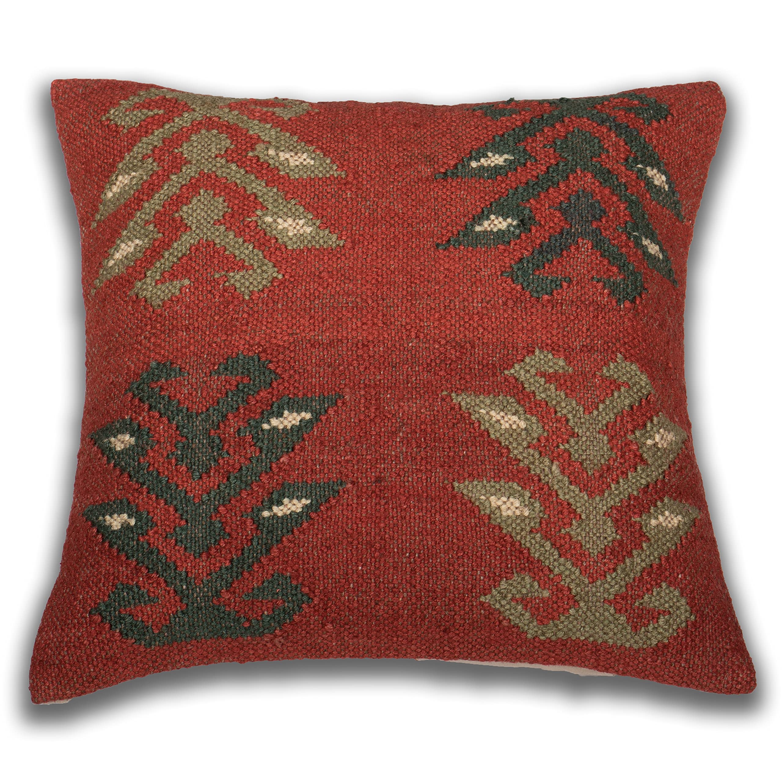High Quality Pillow Cover, Handmade Carpet Pillow Cover, Organic Wool