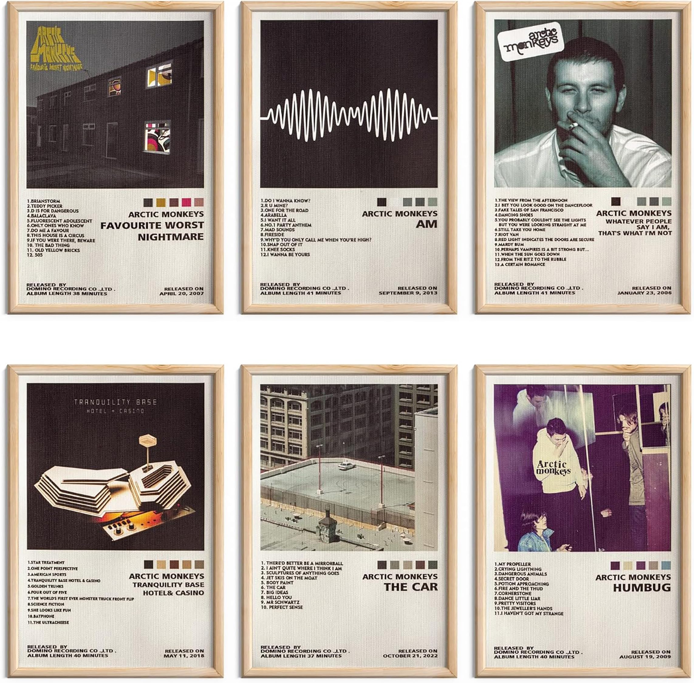 Arctic Monkeys Posters Set of 6 Album Cover Posters 8 by 12 inch