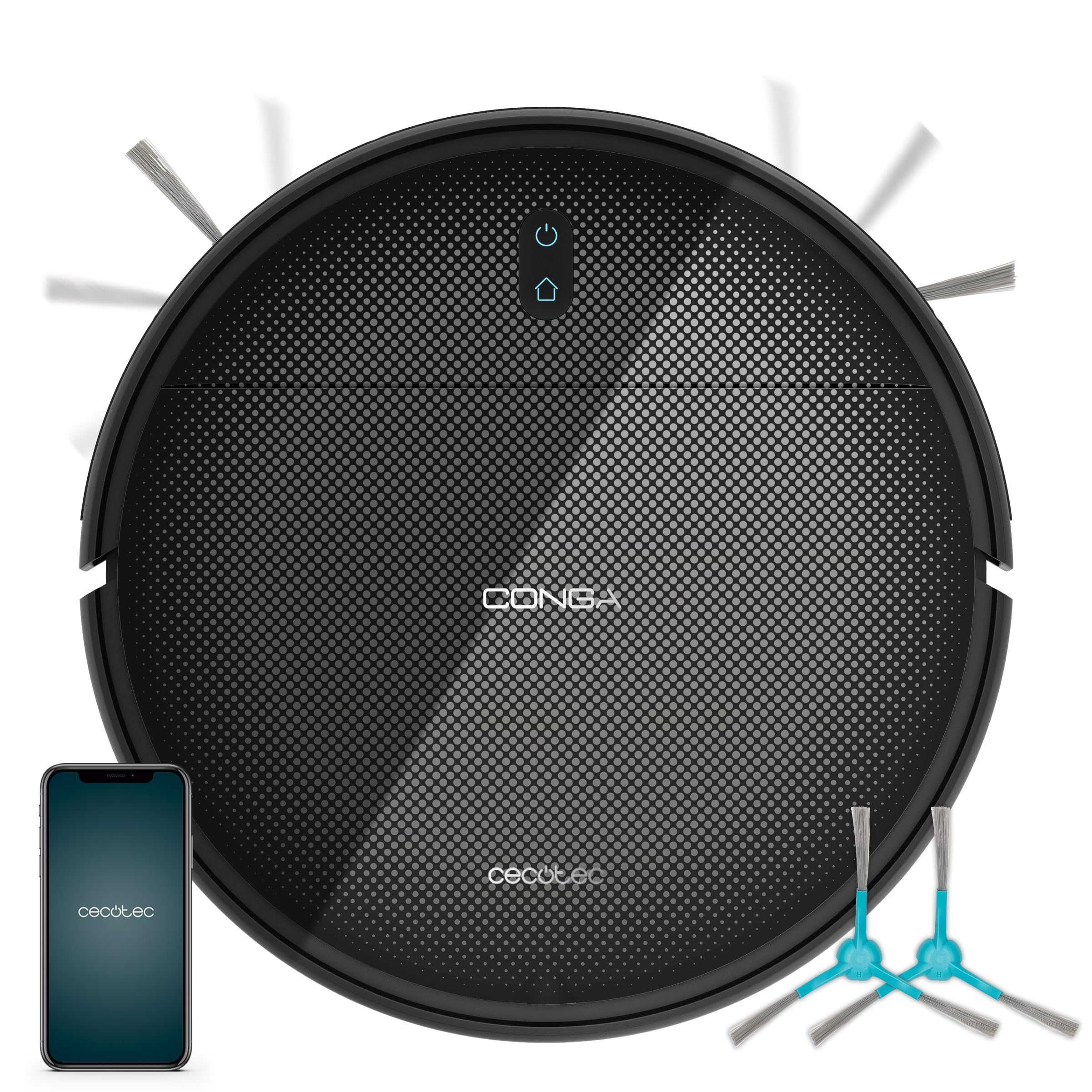 Cecotec Saugroboter Conga M10 Ultra mit 3000 Pa, Gyro-Navigation und App