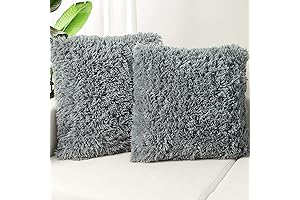 TOONOW Gray Decorative Throw Pillow Covers, Embrace Coziness and Luxe